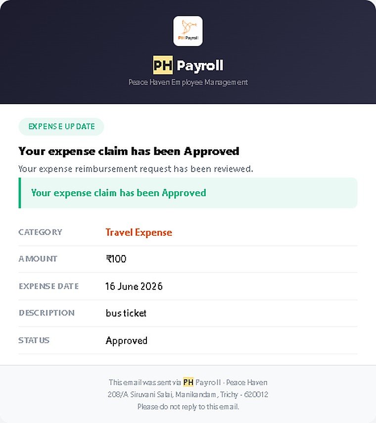 Expense claim approved